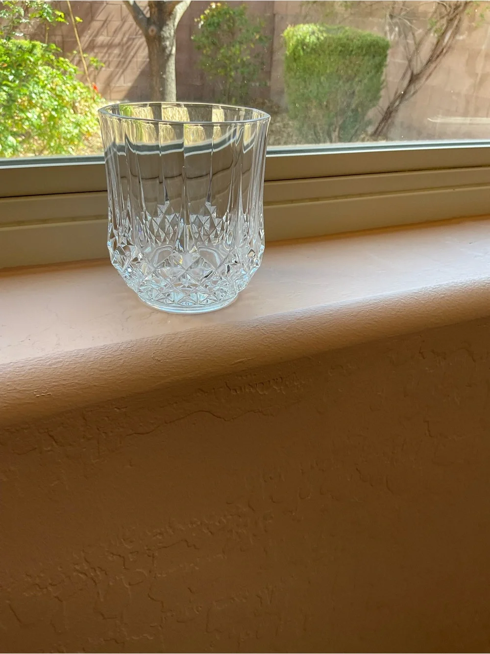 Set 4 Cristal D'Arques Longchamp Crystal Old Fashioned Glasses France 3.75” tall